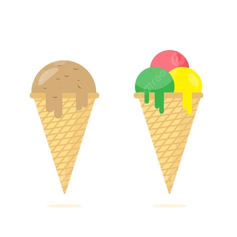 Cute Ice Cream Clipart Vector Ice Cream Cute Minimalist Vector Ice