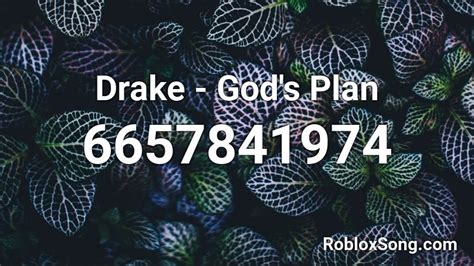 Drake Gods Plan Roblox Id Roblox Music Codes