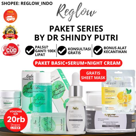 Jual PAKET LENGKAP 5 PCS Reglow Perfect Glowing Whitening Dr Shindy