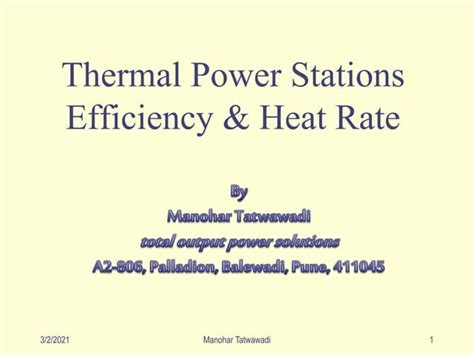 Thermal power plant efficiency | PPT