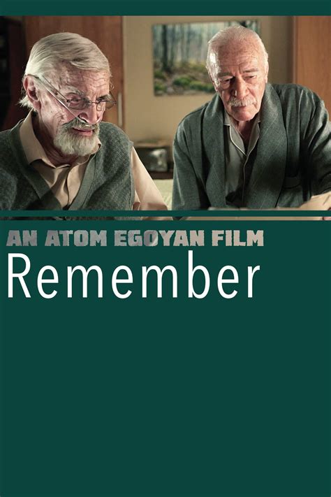 Remember (2015) - Posters — The Movie Database (TMDB)