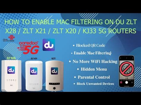 How To Enable Mac Filtering On Du Zlt X G And Kj G Routers How