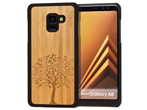 Samsung Galaxy A8 wood case, Galaxy A8 case bamboo tree | GW