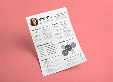 Free Elegant CV Template In Word PSD & Ai Format - Good Resume