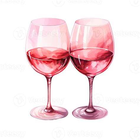 AI generated Romantic Sip Valentine Wine Glasses - Festive Glassware to