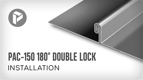 How To Install Pac 150 180° Double Lock Metal Roof Systems Youtube