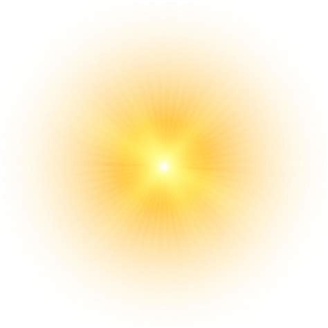 Yellow sun, a flash, a soft glow without departing rays. Star flashed ...