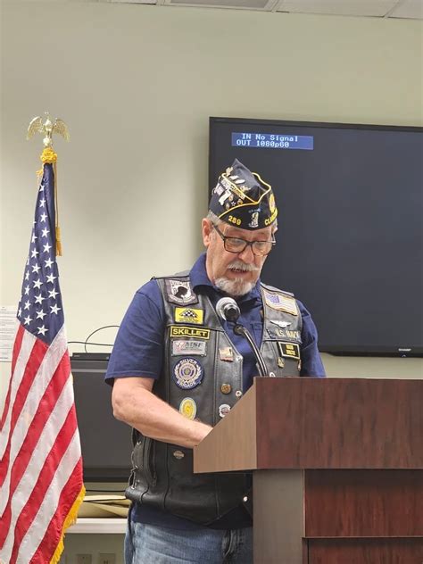 Judge Advocate Marc Mathes American Legion Csm Gary M Crisp Post