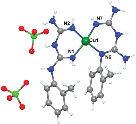 Molecular Structure Of The Cis‐[cu Tbg 2] Clo4 2 Download Scientific Diagram