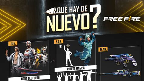 Free Fire Agenda Semanal Del 10 Al 15 De Noviembre Con Tienda De La