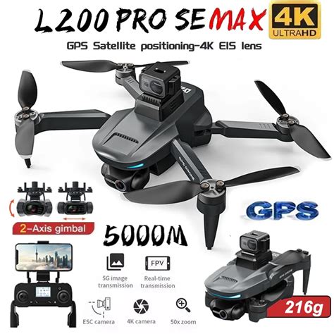 Lyzrc L Pro Max Professional Drone Axis Ptz K Eis Dual Camera Hd