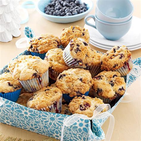 Lemon Streusel Blueberry Muffins Recipe Taste Of Home