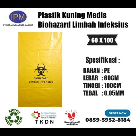 Jual Kantong Sampah Kuning Medis Biohazard Limbah Infeksius X X