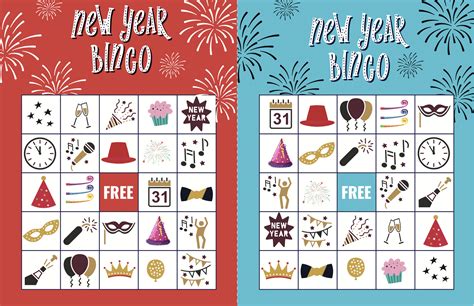 New Years Eve Bingo Free Printable