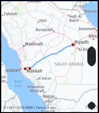 Makkah And Madina Map