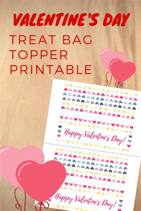 Free Printable Valentine Treat Bag Toppers Printable Word Searches