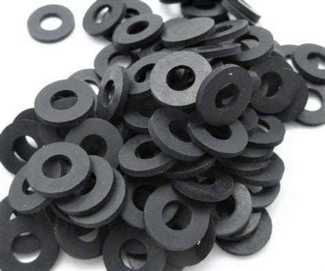 Black Rubber Washer 1 OD X 5 16 ID X 3 32 Thickness Oil Resistant