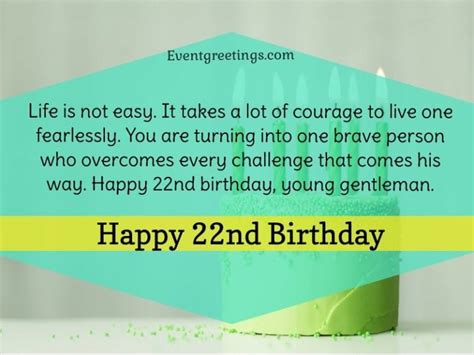 Happy 22nd Birthday Quotes And Wishes Events Greetings