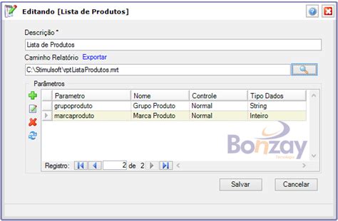 Relatórios Customizados Inserir Relatório Bonzay Ajuda Online