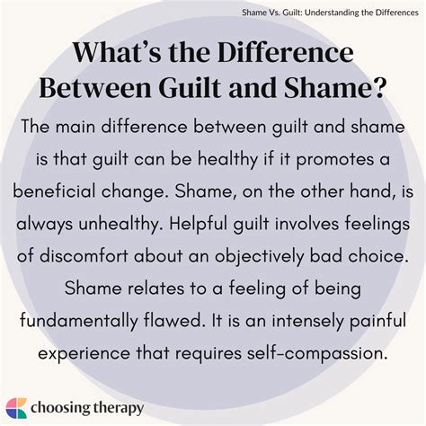 What S The Difference Between Guilt Shame