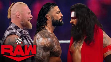 Full Match Roman Reigns And Brock Lesnar Vs Veer Mahaan Wwe Raw July