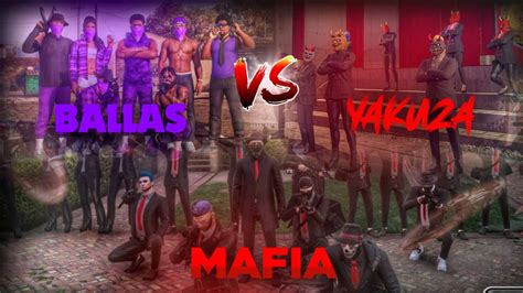 GTA V කළබ නගර RP MAFIA VS BALLAS MAFIYA VS YAKUZA GANG WAR YouTube