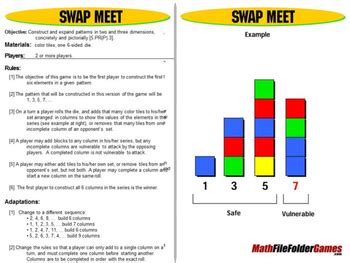 Swap Meet: Math Games Patterns by MathFileFolderGames | TpT