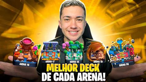 Melhor Deck Da Arena At Arena Atualizado No Clash Royale Youtube