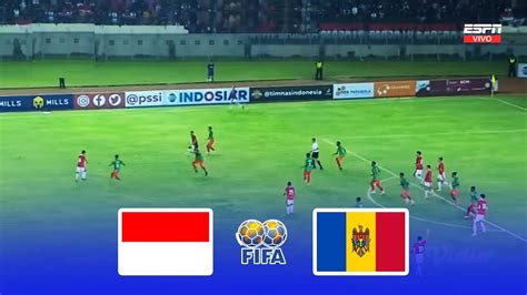 Indonesia U Vs Moldova U Friendly Match Realistic