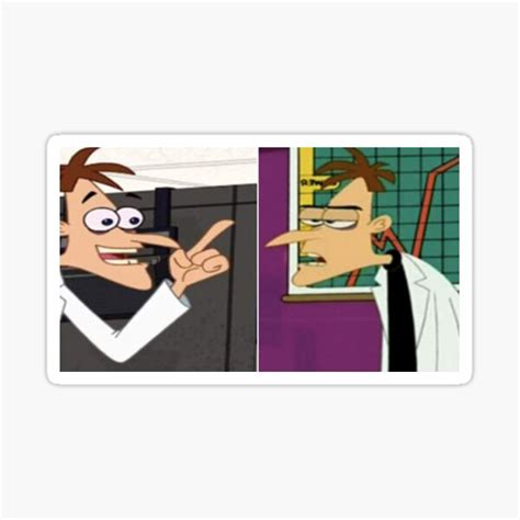 "Dr Doofenshmirtz Meme" Sticker for Sale by MikaBella08 | Redbubble