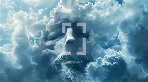 God's face in the clouds — Photo — Lightstock