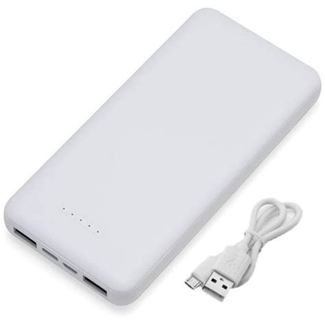 Carregador Indução Power Bank 10 000mah Portátil Carregamento Via