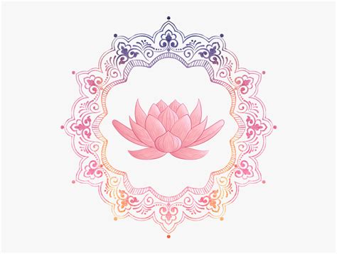 Buddhism Lotus Mandala Hd Png Download Kindpng