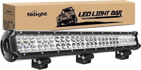 Amazon co jp Nilight 25 162 W LEDライトバー洪水スポットコンボ防水Driving Lights Off