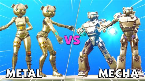 Fortnite Metal Team Leader Vs Mecha Team Leader Dance Battle Youtube