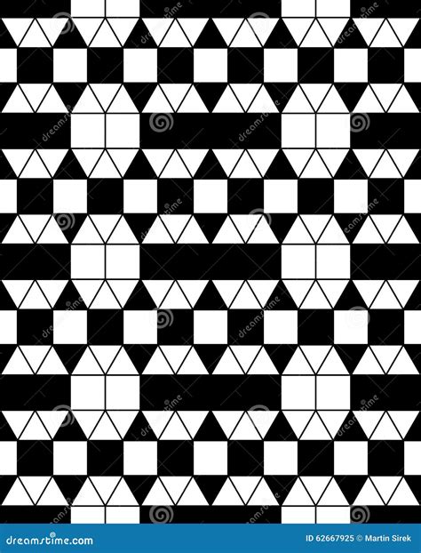 Vector Modern Seamless Geometry Pattern Squares Black And White