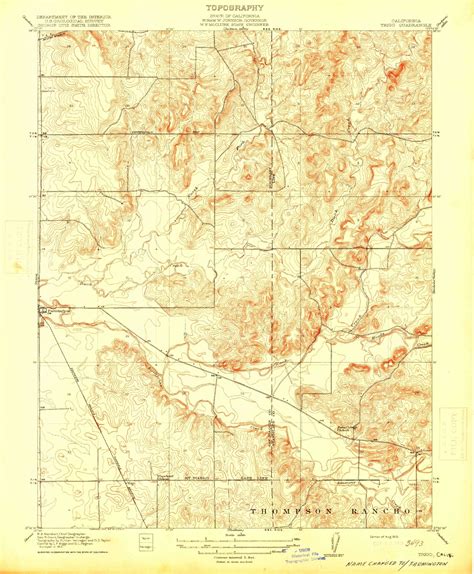 Classic Usgs Farmington California 75x75 Topo Map Mytopo Map Store