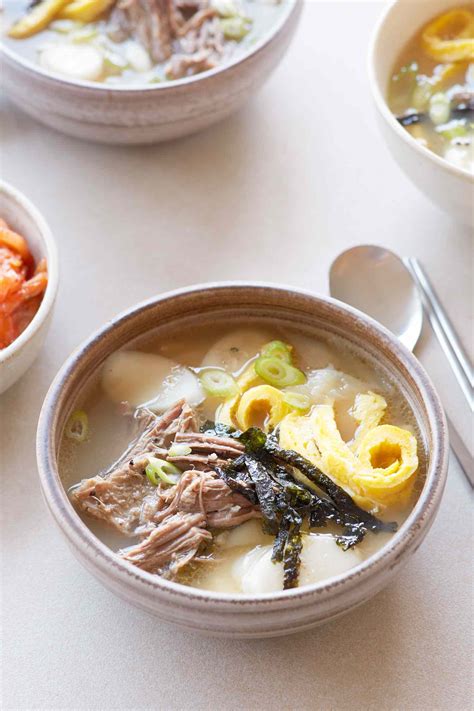 Tteokguk Korean Rice Cake Soup Recipe