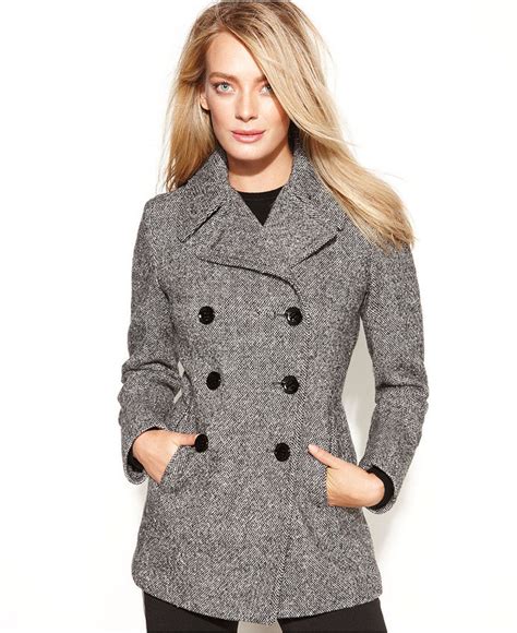 Calvin Klein Wool Cashmere Blend Pea Coat 129 Macys Lookastic