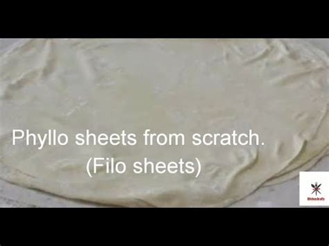 Phyllo Sheets Filo Sheets Eggless Phyllo Sheets From Scratch