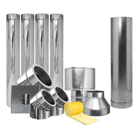 Kit De Caños de Pared Estufa Calefactor Tromen Acero Inox 6