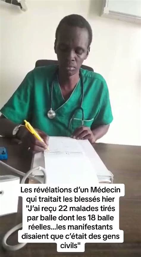 Kilifeu Gui on Twitter Un médecin membre de l APR Docteur