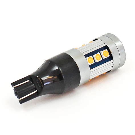 B921a 6leda Amber 6v Led Indicator Lamp Wedge T15 W16w Base Led