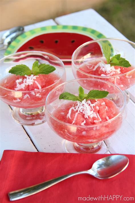 Boozy Watermelon Sorbet A Night Owl Blog