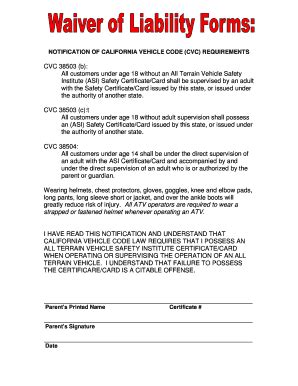 Fillable Online Notification Of California Vehicle Code Cvc Fax Email