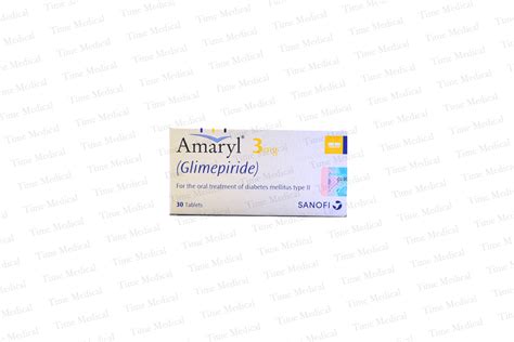 Amaryl 3mg Tablets - Time Medical