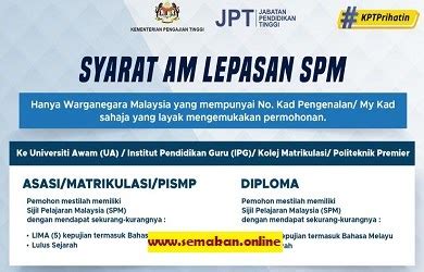 Syarat Kemasukan Uitm Lepasan Spm 2022 Permohonan Kemasukan Ke Uitm