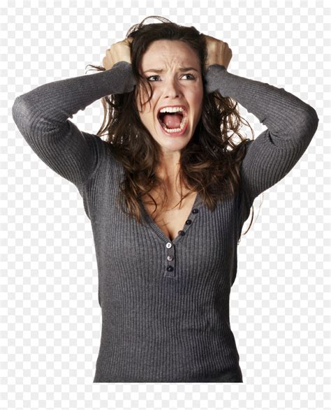 Woman Screaming Png Transparent Png Vhv