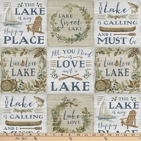 Lake Fabric Etsy