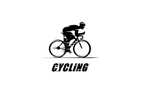 Cycling Race Silhouette Logo Vector Icon Graphic By Sore Creative